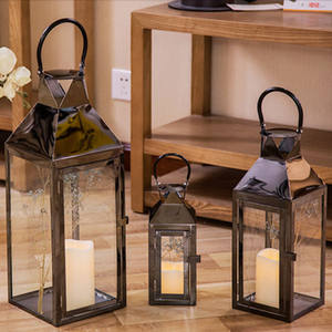 <span class=keywords><strong>3</strong></span>個セット ゴールド アイアン キャンドルランタン 吊り下げ式 装飾 ウェディングセンターピース キャンドルホルダー ホリデーデコレーション用 - Product Image 2