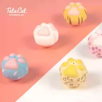 TaTa Cat Paw Balle de massage auto-ponderée en silicone, jouet anti-stress pour le bureau, cadeau