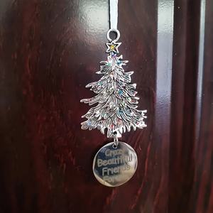 Custom metallo albero di natale ornamenti digitali stampati <span class=keywords><strong>souvenir</strong></span> per borse e auricolari custodie perfetti regali di natale - Product Image 4