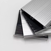 Plinthe de cuisine moderne en PVC de 12 cm, imperméable, avec bande d'étanchéité intégrée, finition anodisée