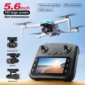Dron de pantalla grande HD de 4.3 pulgadas con antiinterferencias, estabilización de trayectoria de vuelo personalizada y reconocimiento de gestos para fotografía 4K - Product Image 1