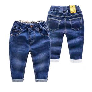 Jeans Infantiles de Mezclilla para Niños y Niñas, Pantalones de Mezclilla para Primavera y Otoño, Diseño Azul Oscuro - Product Image 2