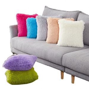 Housse de coussin décorative double face en velours doux et moelleux pour canapé, décoration intérieure - Product Image 2