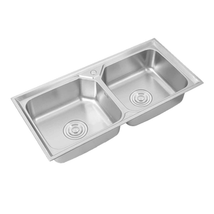 Popolare moderno in acciaio inox doppia ciotola pressato <span class=keywords><strong>lavello</strong></span> per <span class=keywords><strong>cucina</strong></span> <span class=keywords><strong>doppio</strong></span> <span class=keywords><strong>lavello</strong></span> <span class=keywords><strong>cucina</strong></span> - Product Image 2