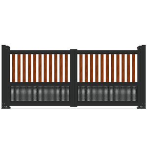 ACE nhôm cổng nhôm vườn hàng rào và cử<span class=keywords><strong>a</strong></span> bản lề đường lái xe cổng 20 ft rộng đến 6ft cao đôi Swing - Product Image 6