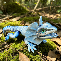 Jouet de lézard à queue frisée articulé imprimé en 3D, jouet de reptile à articulations mobiles, ornement créatif artisanal original, cadeau