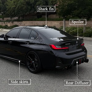 สเกิร์ตข้างคาร์บอนไฟเบอร์แท้ สำหรับรถ BMW ซีรีส์ 3 รุ่น G20 ล่าสุด - Product Image 3