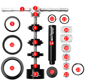 Outil de démontage de pédalier et de roulement de vélo pour BB86 BB30 BB92 PF30 Outil de presse de casque de vélo <span class=keywords><strong>Kit</strong></span> de réparation <span class=keywords><strong>vtt</strong></span> - Product Image 6