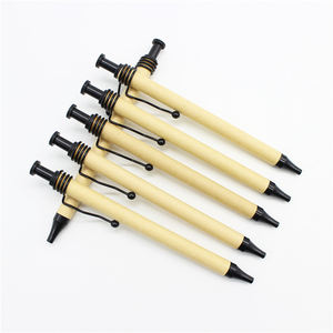 Most Popular Logo Custom Paper Ball <b>Pen</b> Promotional Eco Friendly <b>Recyclable</b> Paper <b>Pen</b> with Metal Clip - Product Image 1