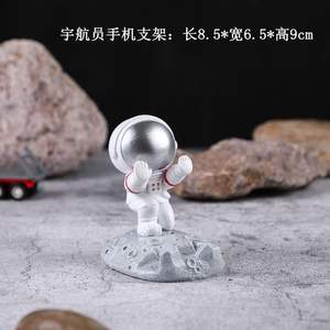 3D樹脂宇宙飛行士像北欧スタイル携帯電話スタンドデスクトップホームデコレーションギフト用 - Product Image 4