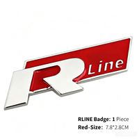 Autocollants de remplacement d'emblèmes métalliques VW R-Line pour Golf 6 CC Scirocco pour la modification sportive avec garantie d'un an