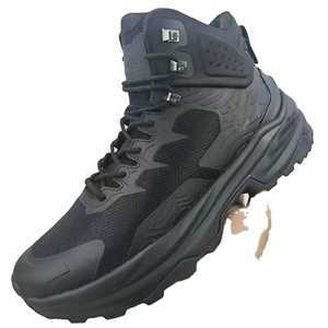 TSB80 New Design 4 Seasons Customized Black Long Under <b>Boots</b> Middle Cut Black Sneakers <b>Hiking</b> Shoes Light Weight Comfortable - Product Image 1
