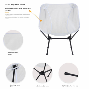 Sillas Plegables para Exteriores, Sillas de Playa y Pesca, Sillas Luna Metálicas Ultraligeras, Venta al Por Mayor - Product Image 3