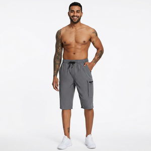 Pantalones Cortos Deportivos ZN-Men, Estilo Informal, para Senderismo, por Debajo de la Rodilla, Ligeros, de Secado Rápido, para Gimnasio, con Bolsillos, Envío DDP - Product Image 1