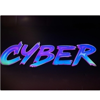 Personalizado 3D Publicidad al aire libre LED Iluminado Acrílico Mini Canal Carta Signo
