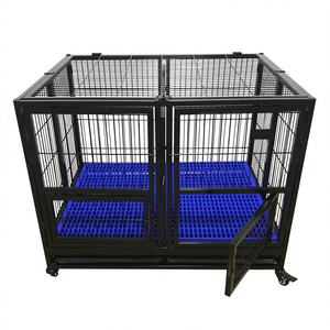 Gabbia per Cani Pieghevole e Mobile, Moderna e Semplice, con Tubi Quadrati e Vassoio in Plastica - Product Image 4