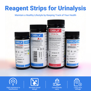 Tiras Reactivas de Bilirrubina y Urobilinógeno en Sangre DIRUI, 14 Parámetros, Alta Precisión, Detección Rápida, Tiras Reactivas de Orina para Uso Doméstico y Clínico - Product Image 4