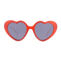 2024 nouveau Design enfants lunettes lentilles spéciales pêche coeur effet Diffraction garçons et filles lunettes coeur forme lunettes de soleil