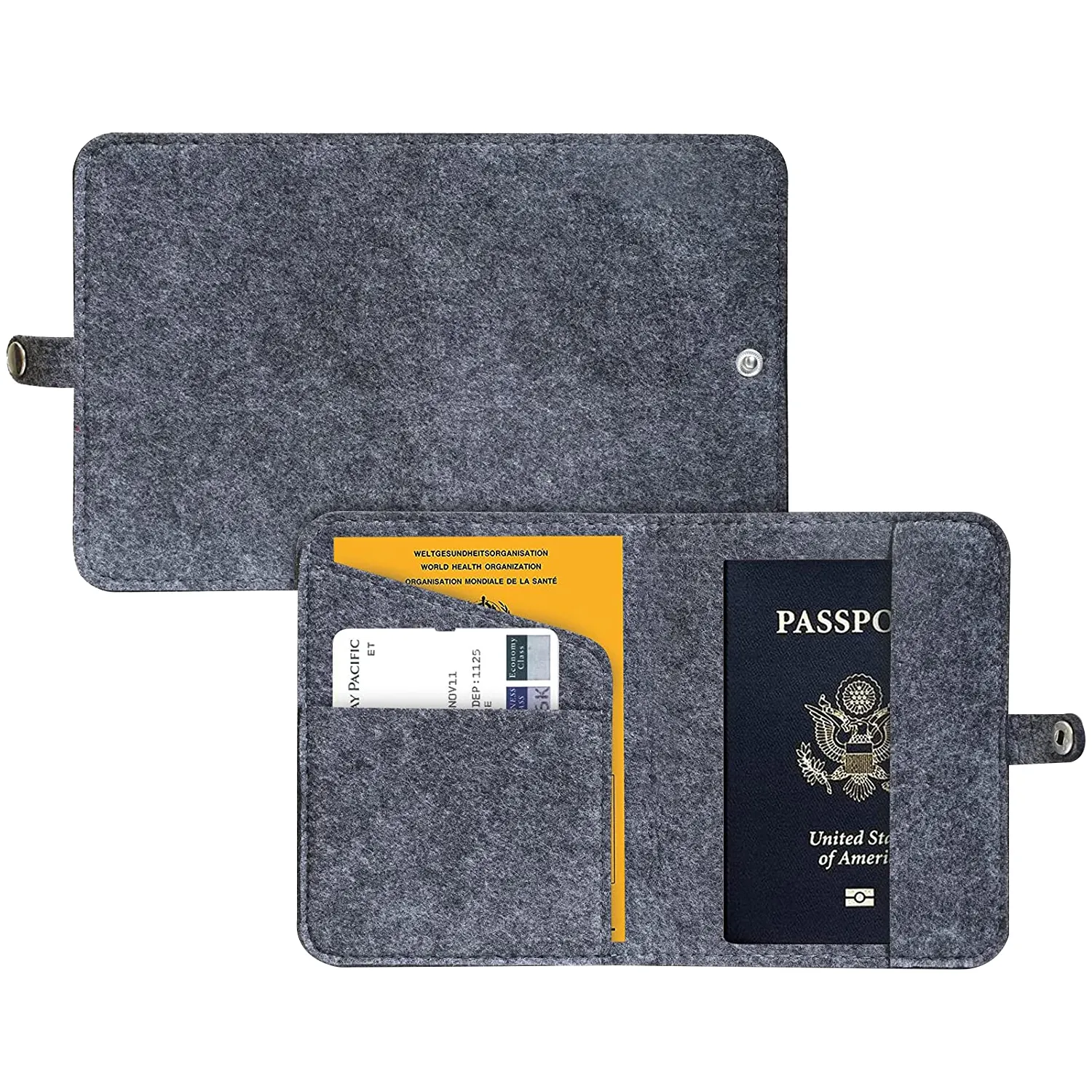 custom felt travel wallet passport holder felt passport cover