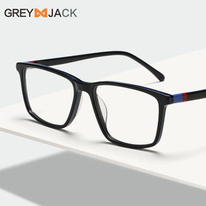 Montures de lunettes Greyjack, rectangulaires, monture intégrale, acétate, unisexe, anti-lumière bleue, C1 C2 C3 C4 C5 C6 C7 C8 - Product Image 2