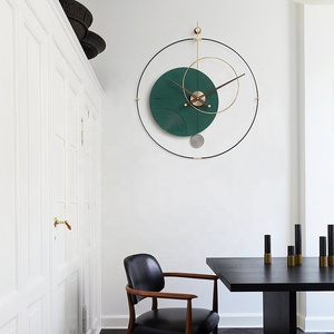 Sannidongsan — <span class=keywords><strong>horloge</strong></span> murale ronde en métal, jouet de bonne qualité, en forme de cercle, écologiques, avec pendule, décoration de maison - Product Image 1