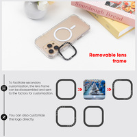 Coque magnétique en TPU pour le modèle Plus avec poignée de téléphone à motif transformable et coque arrière
