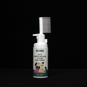 <span class=keywords><strong>Mousse</strong></span> de limpieza hipoalergénico para perros y gatos personalizado al por mayor con peine herramienta de limpieza suave para mascotas recién llegado - Product Image 1