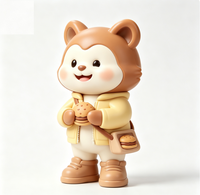 Figurine d'art personnalisée en forme d'écureuil, statue de personnage de dessin animé en PVC et ABS, fabrication OEM en Chine, figurine personnalisée pour la vente en gros de produits de marque