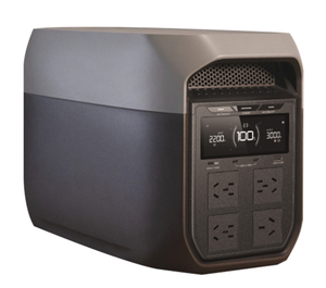 Station d'alimentation portable DELTA3 Max/Plus 2400W/3000W 2048Wh LiFePO4 MPPT avec onde sinusoïdale pure pour le camping et la sauvegarde domestique - Product Image 1
