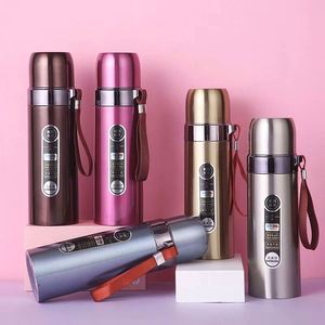 Offre Spéciale – Bouteille Isotherme en Acier Inoxydable 304 de 500 ml avec Logo Personnalisé, Tasse à Eau, Deux Couvercles, Coffret Cadeau d'Affaires, Échantillon Gratuit - Product Image 2