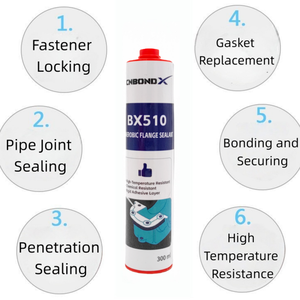 Sellador Anaeróbico de Bridas de 300ml Resistente a Altas Temperaturas 510 Rigid Locking <span class=keywords><strong>para</strong></span> Superficies Metálicas, Sellador de <span class=keywords><strong>Juntas</strong></span> - Product Image 3