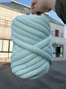 Filato Tubolare Gigante di Alta Qualità da 2cm Effetto Fresco per Lavorazione a Maglia a Braccia Filato Grosso Intrecciato Lavabile in Lavatrice - Product Image 3