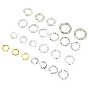 Bijoux Anno - Boucle ouverte torsadée en acier inoxydable 10 mm - Accessoires de bijouterie DIY pour bracelet, collier, liens de connexion - Product Image 1