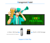 Pantalla de tira digital LED personalizada, señalización Horizontal P1.25 P1.875, quiosco de pantalla montado en la pared Vertical para promoción de anuncios