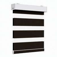 Store Enrouleur Intelligent Zebra Sur Mesure WiFi Tuya Zigbee avec Télécommande via App, Batterie Rechargeable, Installation Sans Câblage