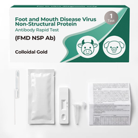 Kit de test rapide d'anticorps FMD NSP DIVA pour distinguer les bovins, porcs et moutons infectés des animaux vaccinés, bandelette de test 3ABC OEM ODM
