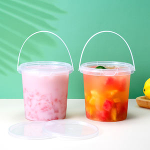 Vasos Desechables Personalizados para Bebidas para Llevar, Vasos de Plástico PP Transparente con Asa y Tapa para Fiestas, Té, Jugo - Product Image 6