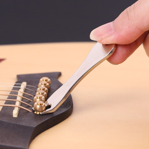 Outil de réparation de guitare acoustique en acier inoxydable poli pour cordes de guitare - Product Image 3
