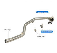 Système d'échappement complet de course modifié de qualité européenne pour moto V8, compatible JOG V8, DIO, BWS, ZX, DIO90, RR, DIO 26AA, ZX 26AA