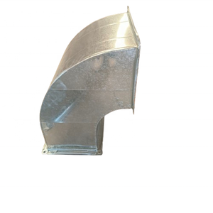 Ống dẫn khí mạ kẽm <span class=keywords><strong>90</strong></span> độ với ống điều hòa không khí mặt bích cho nhà máy trong nhà Hệ thống xả khói HVAC - Product Image 1
