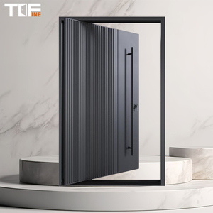 Puertas de Entrada de Acero Inoxidable con Diseños Clásicos, Puerta Principal de Ahorro de Energía para Entrada de Vivienda Residencial de Casa Pasiva - Product Image 2