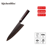 Couteau de cuisine Gyuto japonais forgé à la main en cuivre Damas VG10 à 71 couches, livraison rapide KitchenBliss