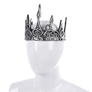 Hot Selling Party Decoration PU Foaming Soft Medieval King Crown Headdress Stage Performance Props