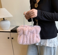 Nouveau Sac à Main Plissé Nuage en PU 2026 – Doux, Polyvalent, Texture Haute Qualité, Chaîne en Peluche, Pliable, pour Usage Quotidien Féminin