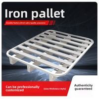 Palettes en acier robustes pour stockage de marchandises, palettes pour chariots élévateurs, logistique, tapis anti-humidité, modèle Q235B, fabriqué en Chine continentale