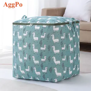 Oxford Cloth Quilt Organizer Bag Folding open organizer basket suitable for packing moving clothes