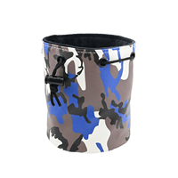 Accessoires de golf légers en cuir PU durables impression camouflage support de tees de golf étanche balle sac de poche précieux de golf