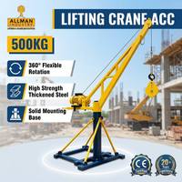 Nouvelles mini-grues de levage ALLMAN de type 500 kg à rotation à 360 degrés à vendre pour la construction, l'exploitation minière et l'agriculture