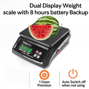 Básculas comerciales de buena calidad, 40 kg, báscula electrónica de supermercado con cálculo de precio - Product Image 3