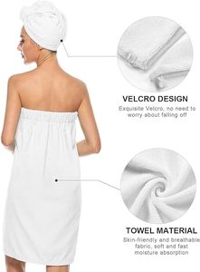 Serviette de bain absorbante en microfibre à séchage rapide avec logo personnalisé, idéale pour salon de beauté, spa et femmes - Product Image 5